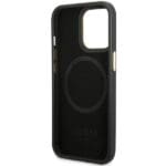 Guess GUHMP14LSAPSTK Black Hardcase Peony Logo Plate MagSafe iPhone 14 Pro Tok