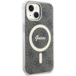 Guess GUHMP15MH4STW Brown Hardcase IML 4G MagSafe iPhone 14 Plus/15 Plus Tok