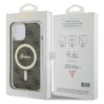 Guess GUHMP15MH4STW Brown Hardcase IML 4G MagSafe iPhone 14 Plus/15 Plus Tok