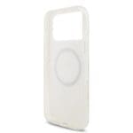 Guess IML Flowers Allover Strap MagSafe White iPhone 17 Pro Max Tok