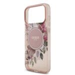 Guess IML Flowers Strap MagSafe Pink iPhone 17 Pro Max Tok