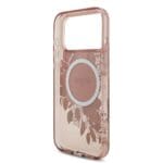 Guess IML Flowers Strap MagSafe Pink iPhone 17 Pro Max Tok
