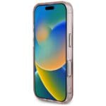 Guess IML Metal Mountain Logo MagSafe Pink iPhone 16 Tok