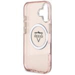 Guess IML Metal Mountain Logo MagSafe Pink iPhone 16 Tok