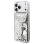 Guess Liq Glitter Charms Silver iPhone 17 Pro Max Tok