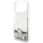 Guess Liq Glitter Charms Silver iPhone 17 Pro Max Tok