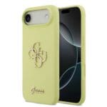 Guess Liquid Silicone 4G Metal Logo Yellow iPhone 17 Air Tok