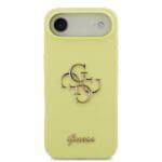 Guess Liquid Silicone 4G Metal Logo Yellow iPhone 17 Air Tok