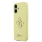 Guess Liquid Silicone 4G Metal Logo Yellow iPhone 17 Tok