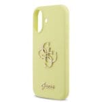 Guess Liquid Silicone 4G Metal Logo Yellow iPhone 17 Tok