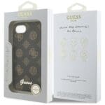 Guess Peony Script Logo MagSafe Black iPhone 16e Tok