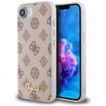 Guess Peony Script Logo MagSafe Brown iPhone 16e Tok