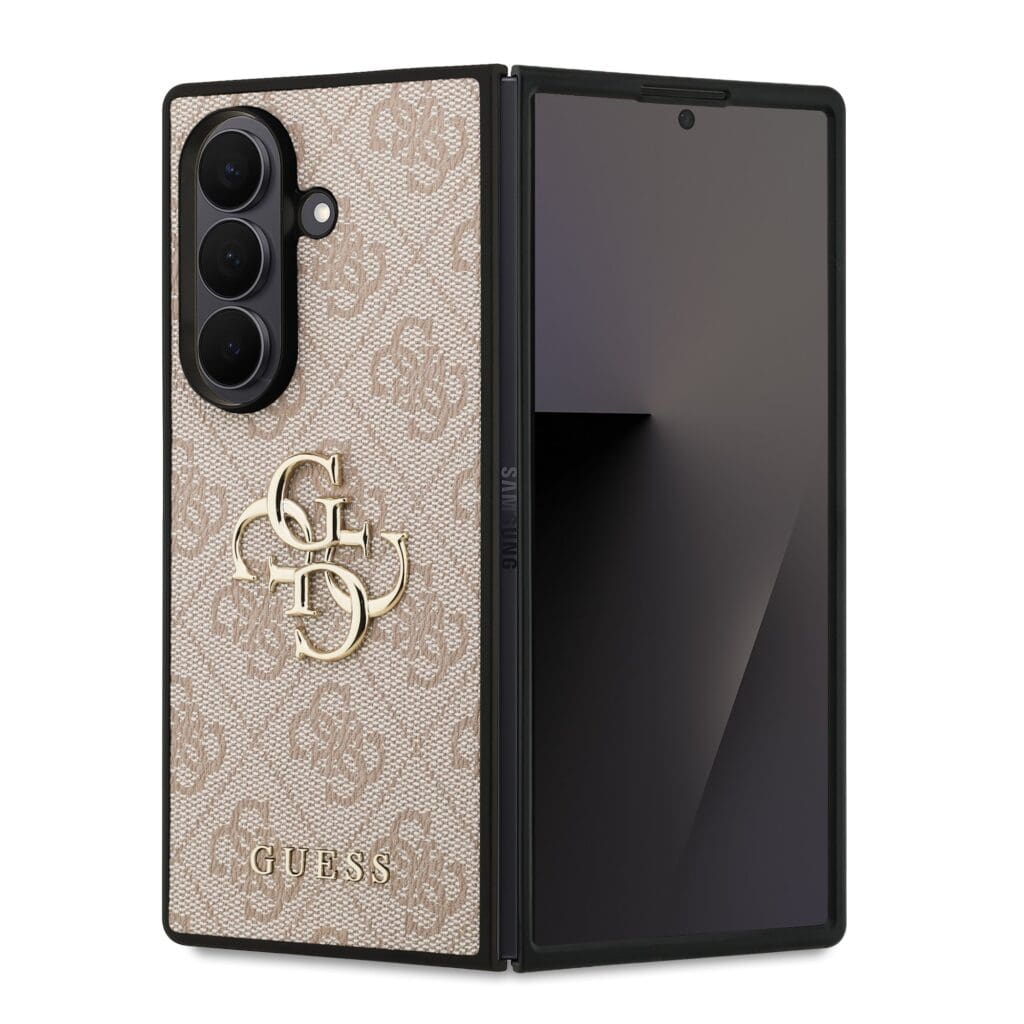 Guess PU 4G Metal Logo Samsung Pink Samsung Galaxy Z Fold 7 Tok