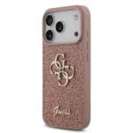 Guess PU Fixed Glitter 4G Metal Logo Pink iPhone 17 Pro Tok