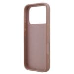 Guess PU Fixed Glitter 4G Metal Logo Pink iPhone 17 Pro Tok