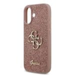 Guess PU Fixed Glitter 4G Metal Logo Pink iPhone 17 Tok