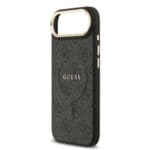 Guess PU Leather 4G Gold Frame MagSafe Black iPhone 17 Air Tok
