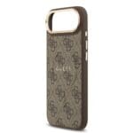 Guess PU Leather 4G Gold Frame MagSafe Brown iPhone 17 Air Tok