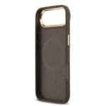 Guess PU Leather 4G Gold Frame MagSafe Brown iPhone 17 Air Tok
