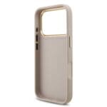 Guess PU Leather 4G Metal Logo Gold Frame Pink iPhone 17 Pro Tok