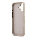 Guess PU Leather 4G Metal Logo Gold Frame Pink iPhone 17 Tok