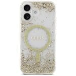Guess Resin Bottom Glitter MagSafe Gold iPhone 17 Tok