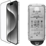 Guess Set 2-in-1 BP Rhinestone Screen and Camera Lens Glass Silver iPhone 16 Pro Max