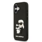 Karl Lagerfeld 3D Rubber Karl and Choupette Black iPhone 17 Tok