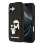 Karl Lagerfeld 3D Rubber Karl and Choupette Black iPhone 17 Tok