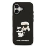 Karl Lagerfeld 3D Rubber Karl and Choupette Black iPhone 17 Tok