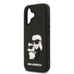 Karl Lagerfeld 3D Rubber Karl and Choupette Black iPhone 17 Tok
