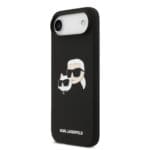 Karl Lagerfeld Liquid Silicone Double Heads MagSafe Black iPhone 17 Air Tok