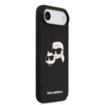 Karl Lagerfeld Liquid Silicone Double Heads MagSafe Black iPhone 17 Air Tok