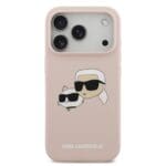 Karl Lagerfeld Liquid Silicone Double Heads MagSafe Pink iPhone 17 Pro Tok