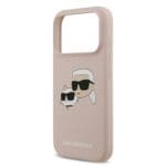 Karl Lagerfeld Liquid Silicone Double Heads MagSafe Pink iPhone 17 Pro Tok