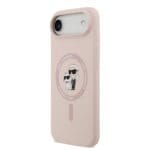 Karl Lagerfeld Liquid Silicone Karl and Choupette MagSafe Pink iPhone 17 Air Tok
