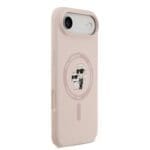 Karl Lagerfeld Liquid Silicone Karl and Choupette MagSafe Pink iPhone 17 Air Tok