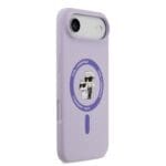 Karl Lagerfeld Liquid Silicone Karl and Choupette MagSafe Purple iPhone 17 Air Tok