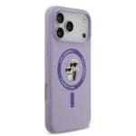 Karl Lagerfeld Liquid Silicone Karl and Choupette MagSafe Purple iPhone 17 Pro Max Tok