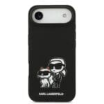 Karl Lagerfeld Liquid Silicone K&CH Sketch MagSafe Black iPhone 17 Air Tok