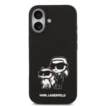 Karl Lagerfeld Liquid Silicone K&CH Sketch MagSafe Black iPhone 17 Tok