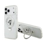 Karl Lagerfeld Ringstand Karl and Choupette MagSafe White iPhone 17 Pro Max Tok