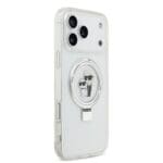 Karl Lagerfeld Ringstand Karl and Choupette MagSafe White iPhone 17 Pro Max Tok
