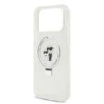 Karl Lagerfeld Ringstand Karl and Choupette MagSafe White iPhone 17 Pro Max Tok