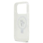 Karl Lagerfeld Ringstand Karl and Choupette MagSafe White iPhone 17 Pro Tok