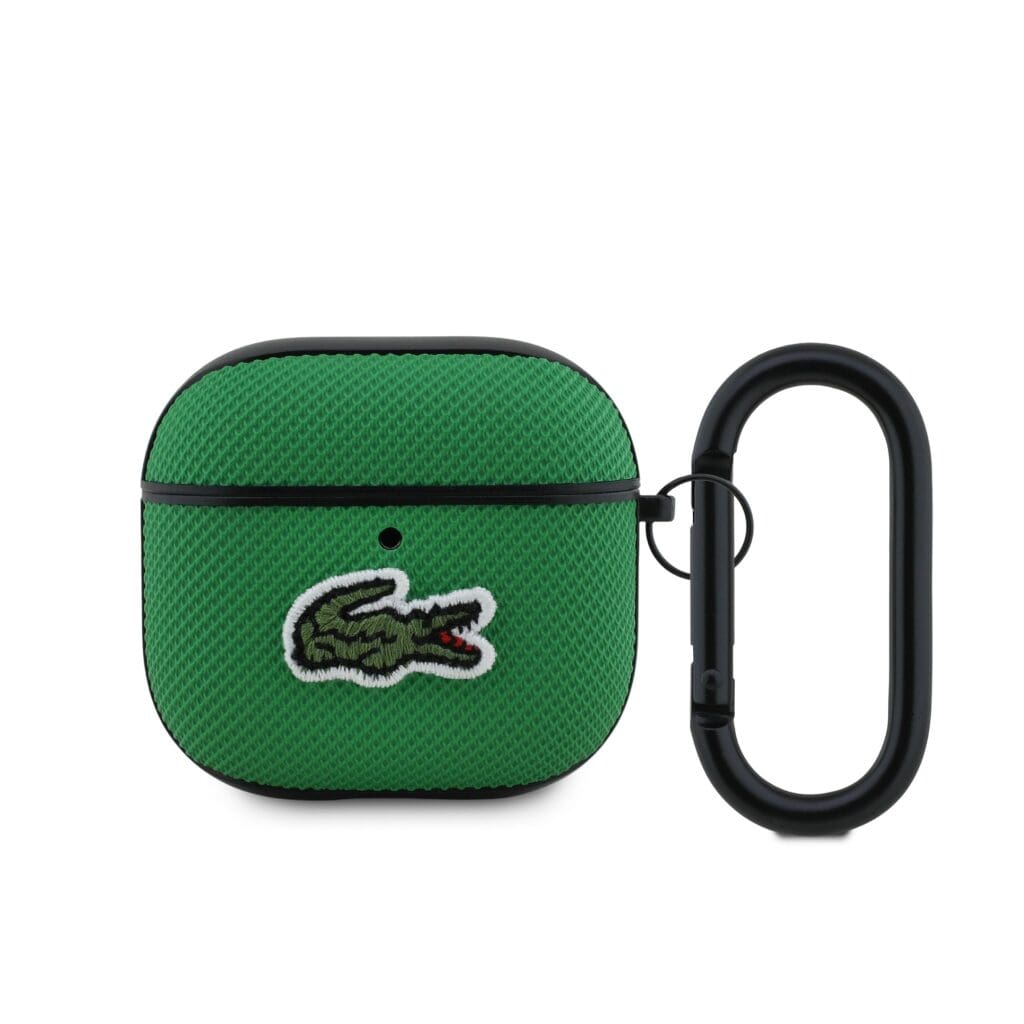 Lacoste Petit Pique Croc Logo Patch Green AirPods 4 Tok
