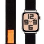 OBAL:ME Textile Band Apple Watch SE/11/10/9/8/7/6/5/4/3/Ultra 1/2/3 (44/45/46/49mm) M-L Black/Orange