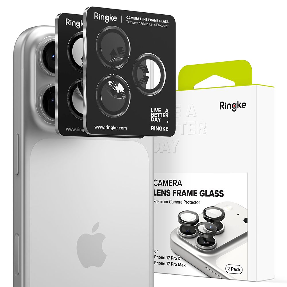 Ringke Camera Frame Protector 2-Pack Black iPhone 17 Pro/17 Pro Max