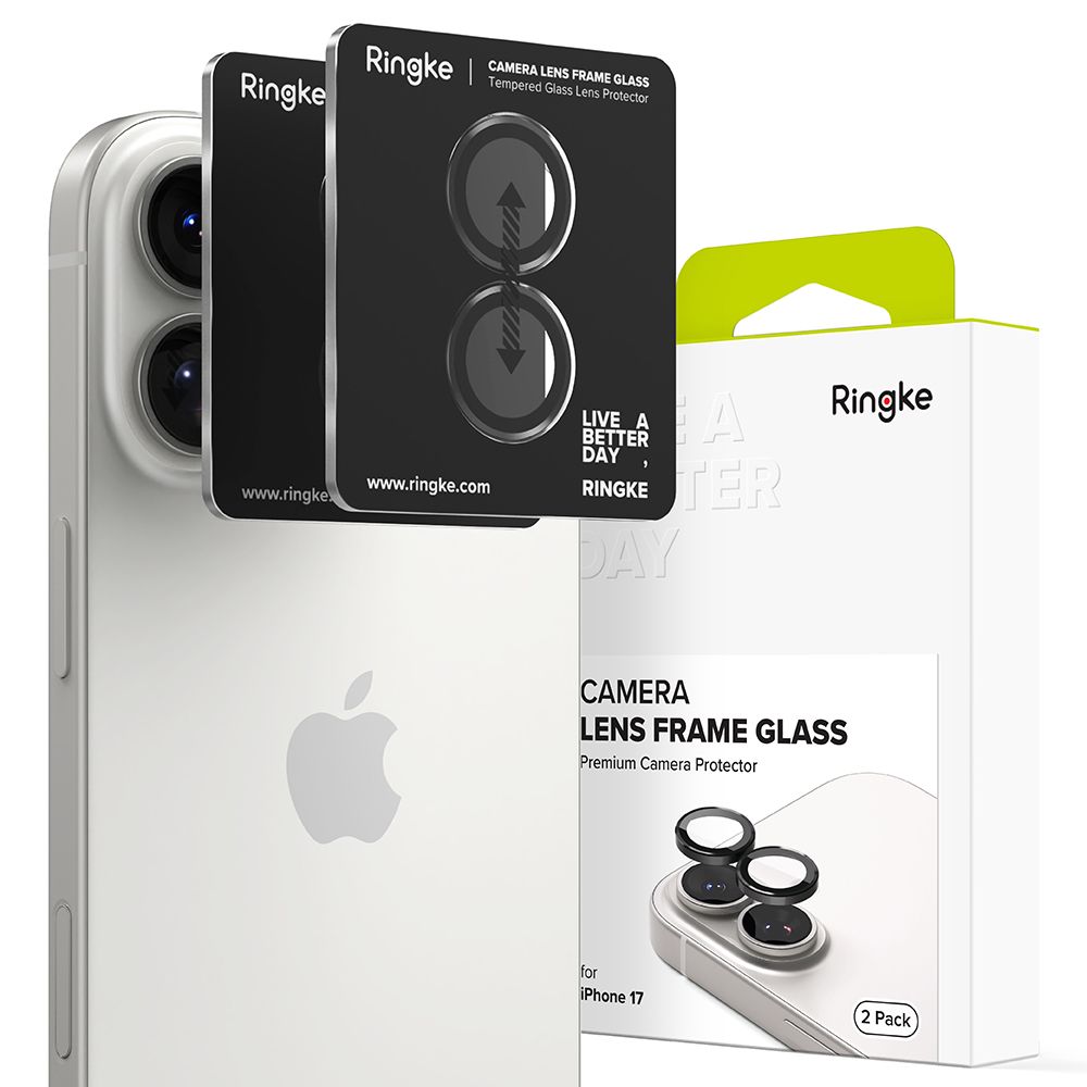 Ringke Camera Frame Protector 2-Pack Black iPhone 17