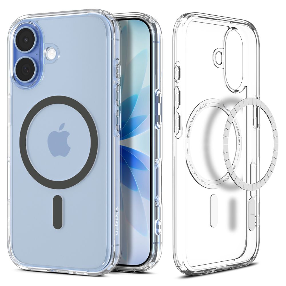 Spigen Ultra Hybrid Mag MagSafe Clear/Graphite iPhone 17 Tok